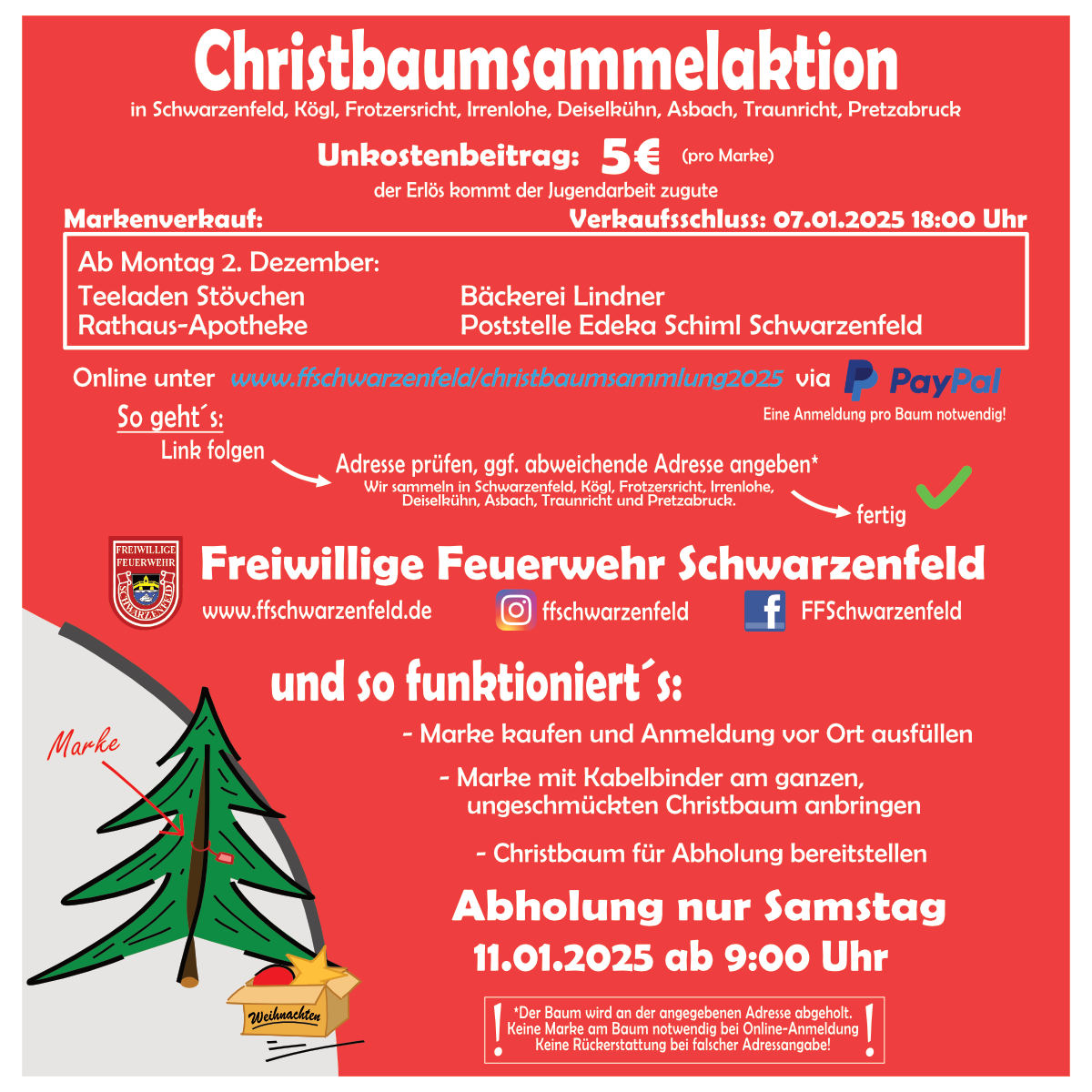 Onlinewerbung Feuerwehr Sammelaktion 24 25